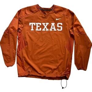 Nike Texas Longhorns Burnt Orange Dri-FIT Windbreaker Pullover Jacket L